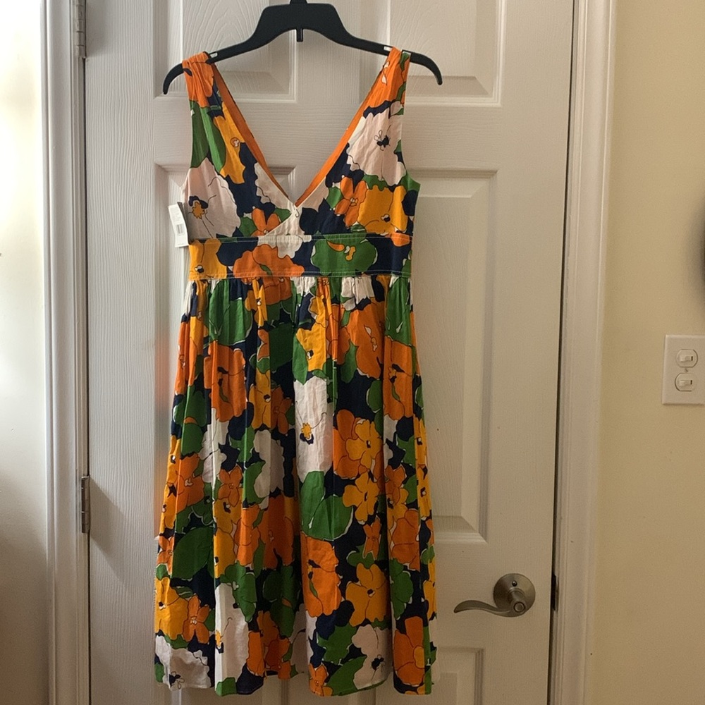 Liz Claiborne floral retro summer dress sz 4 - Picture 2 of 7